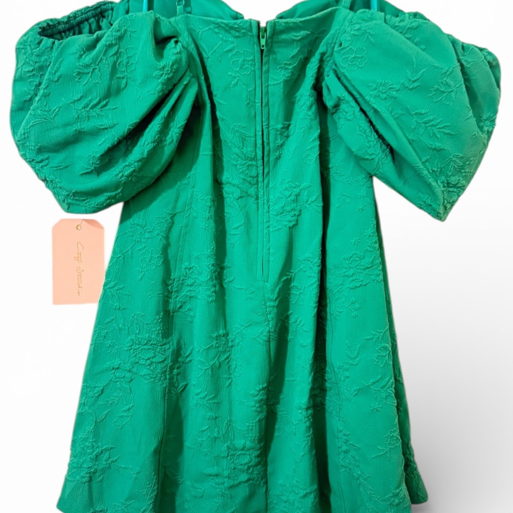 City Streets Vibrant Green Formal Kids Dress